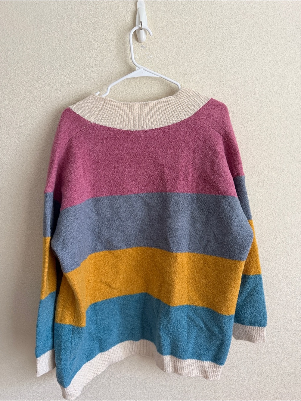 Colorblock Open Cardigan Sweater - Picture 3 of 3